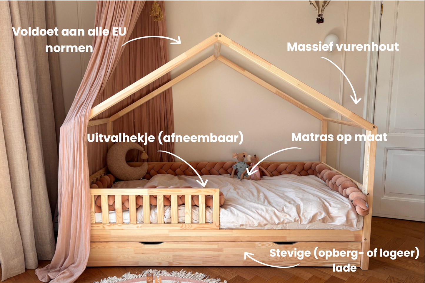 House bed KICK 90x200 - Speedy delivery