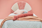 New! Boxspring Bed Odette Pink & White 90X200 Boxspring