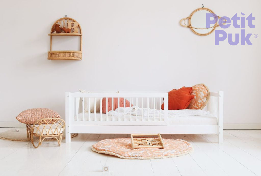 Express Junior Bed Tommy 90X190 - Universal Barrier 2/3 10Cm Leg Height 35Cm White Express