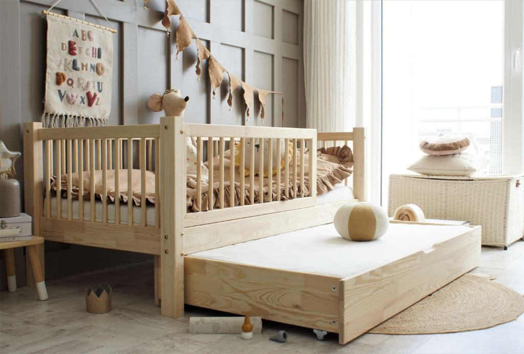 Express Junior Bed Tommy 90X190 - Universal Barrier 2/3 Height 35Cm Sleepdrawer + Mattress Express