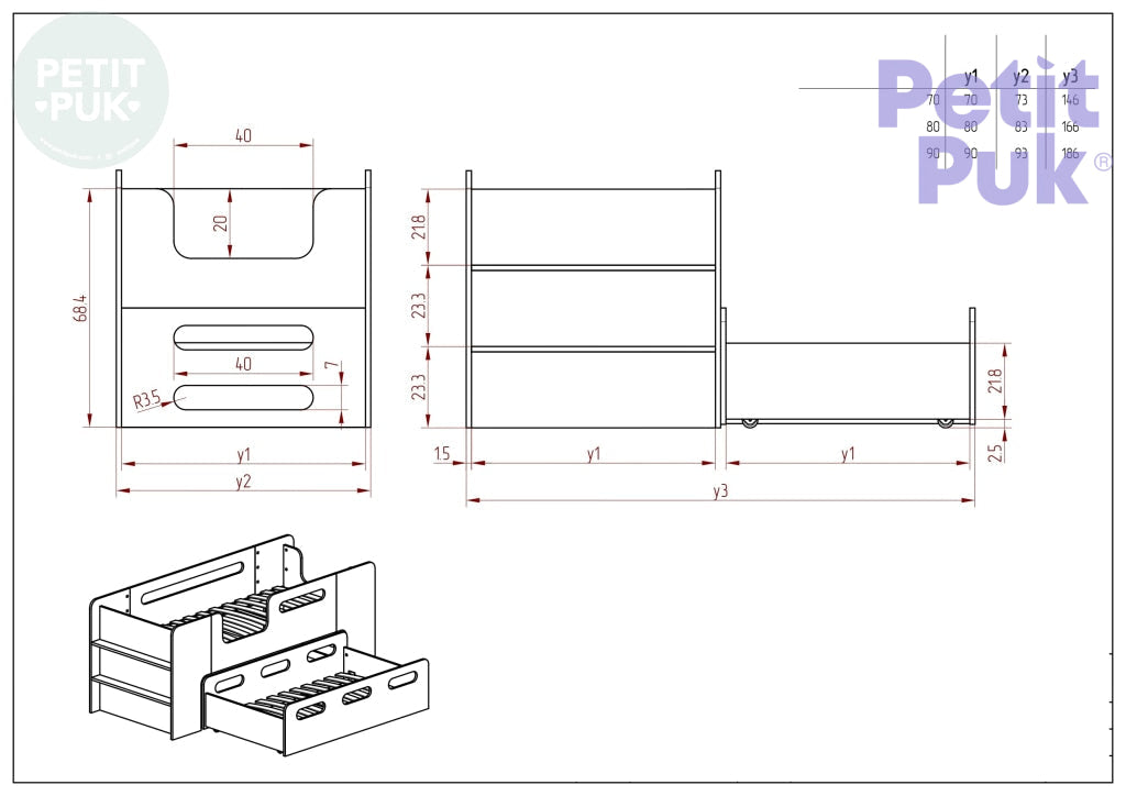 Express Delivery: Toddler Bed With Pull-Out Drawer Basil Bedhouse