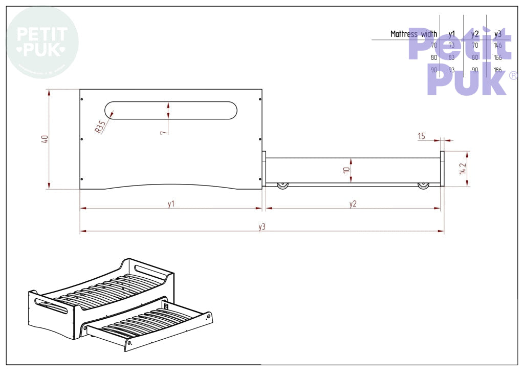 Express Delivery: Toddler Bed With Pull-Out Drawer Guus Bedhouse