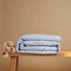 Coco & Cici - Kids - TENCEL Twill Dekbedovertrek Licht Blauw | + 1 kussensloop 60x70 - 1 kussensloop 60x70