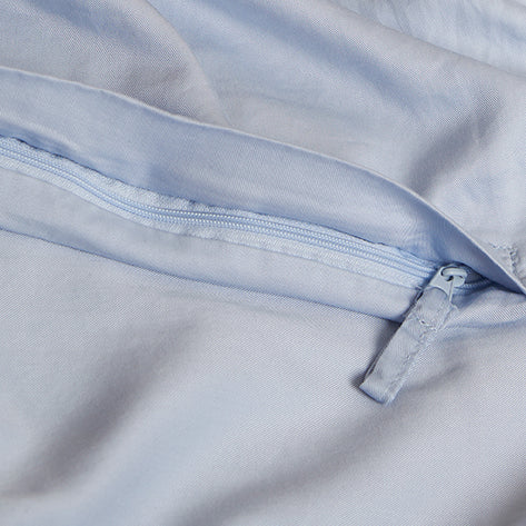 Coco & Cici - Kids - TENCEL Twill Dekbedovertrek Licht Blauw | + 1 kussensloop 60x70 - 1 kussensloop 60x70