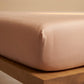 Kinder-Spannbettlaken aus TENCEL™ Twill  Peach 90x200