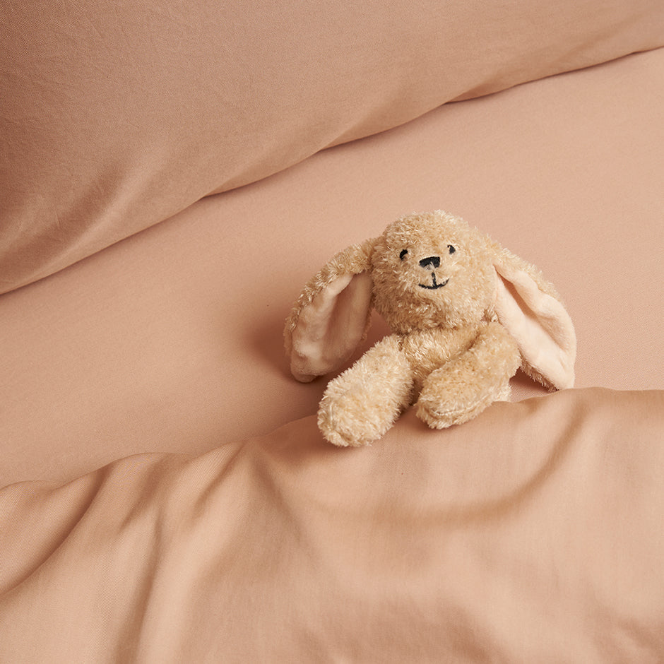 Kinder-Spannbettlaken aus TENCEL™ Twill  Peach 90x200