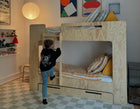 Half high bunkbed MIRABELLE - Speedy delivery express bed