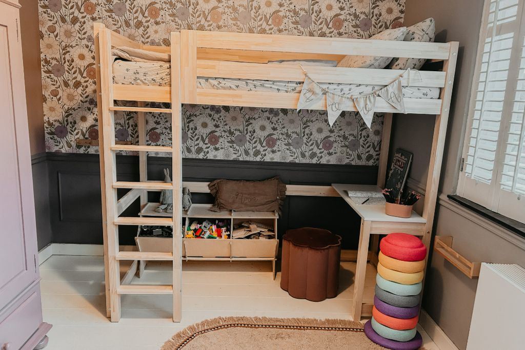 Loft Bed + Desk TOBI mezzanine bed