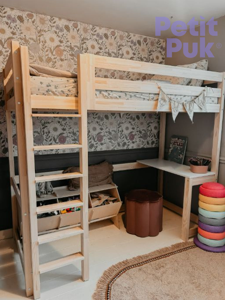 Loft Bed + Desk TOBI mezzanine bed