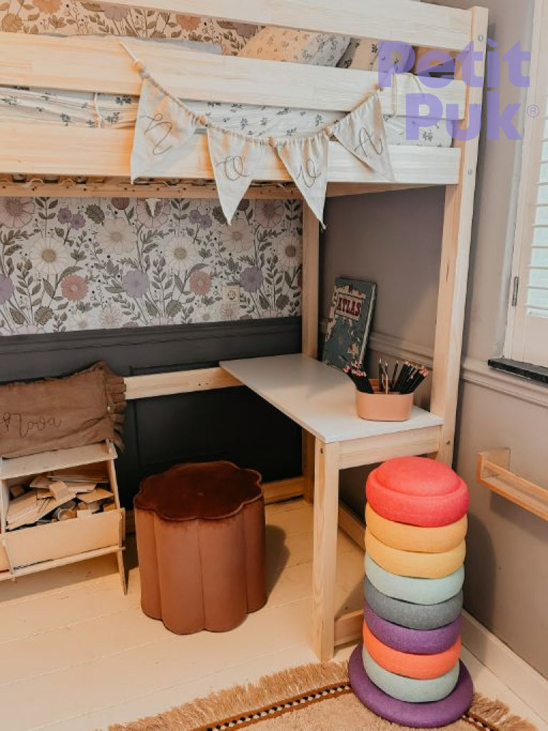 Loft Bed + Desk TOBI mezzanine bed