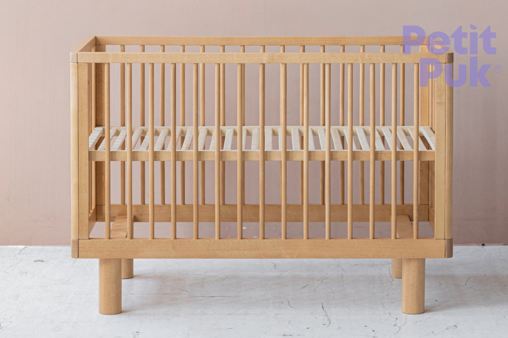 NEW! Express Baby Cot NOX mono 60x120 60x120 / NATURAL WOOD Nox