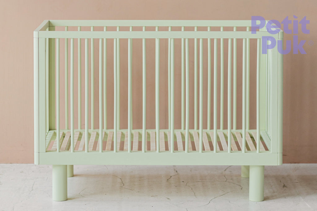 NEW! Express Baby Cot NOX mono 60x120 60x120 / PISTACHIO Nox