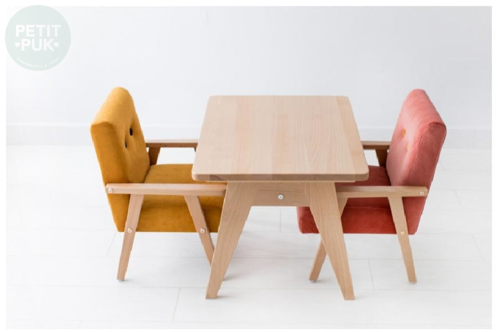 Velour Arm Chair Table 70 X 50 46(H) Kids Furniture