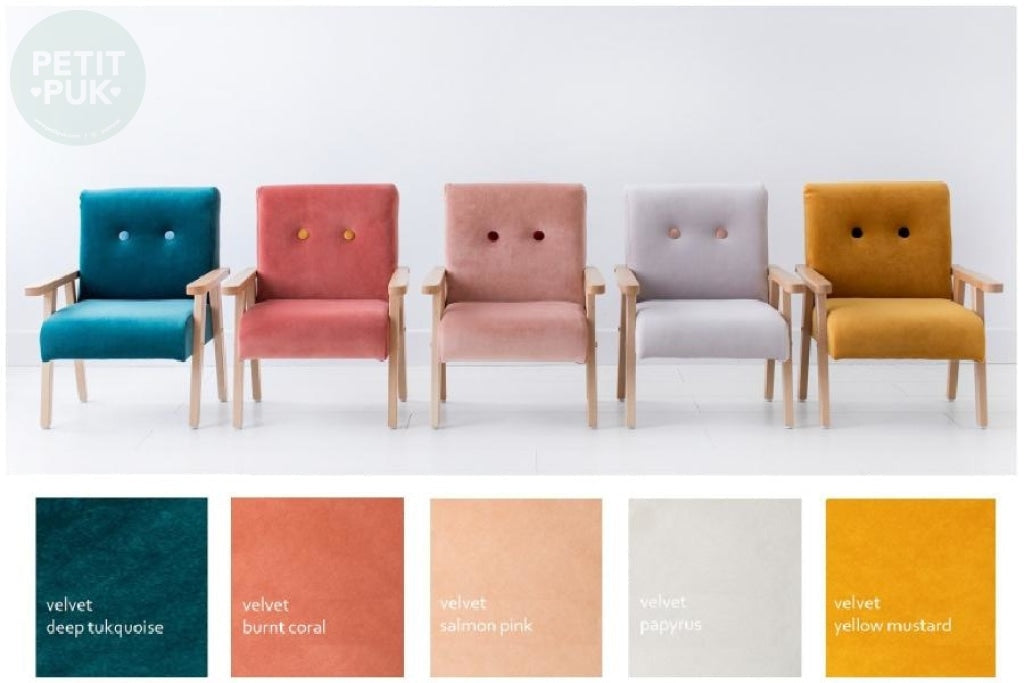 Velvet Sofa for Kids Furniture inspired by 50-ties